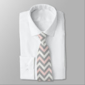 Pink, off-white and light grey chevron  krawatte (Gebunden)