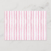 Pink Oh Baby Bear Heißluftballon Windeln Raffel Begleitkarte (Rückseite)