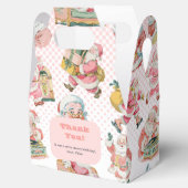 Pink Oh, was FUn-Retro Groovy Santa Claus Geburtst Geschenkschachtel (Geöffnet)