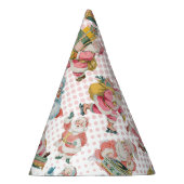 Pink Oh, was Spaß Retro Weihnachtsmann zum Geburts Partyhütchen (Rechts)