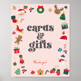 Pink Oh, was Spaß Winter Weihnachtskarten und Gesc Poster