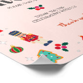 Pink Oh, was Spaß Winter Weihnachtsliebhaber unter Poster (Ecke)