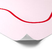 Pink Oh What Fun Holiday Girl 1st Birthday Welcome Poster (Ecke)