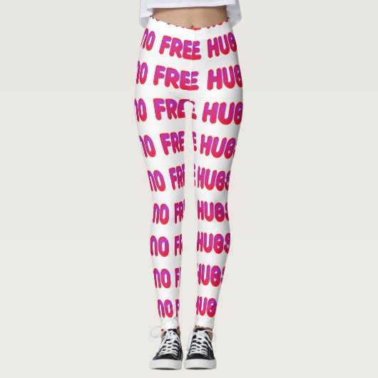 Pink ohne gratis Schläger Leggings (Vorderseite)