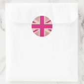Pink Old Union Jack Stickers (Tasche)