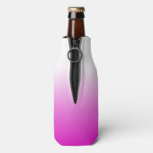 Pink Ombr Gradient Background Design-60416 Flaschenkühler (Flasche Rückseite)
