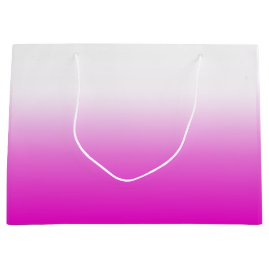 Pink Ombr Gradient Background Design-60416 Große Geschenktüte (Vorderseite)