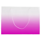 Pink Ombr Gradient Background Design-60416 Große Geschenktüte (Rückseite)
