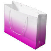 Pink Ombr Gradient Background Design-60416 Große Geschenktüte (Vorderseite Schrägansicht)