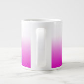 Pink Ombr Gradient Background Design-60416 Jumbo-Tasse (Rückseite)