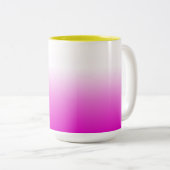 Pink Ombr Gradient Background Design-60416 Zweifarbige Tasse (VorderseiteRechts)