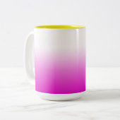 Pink Ombr Gradient Background Design-60416 Zweifarbige Tasse (Vorderseite Links)