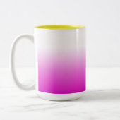 Pink Ombr Gradient Background Design-60416 Zweifarbige Tasse (Links)