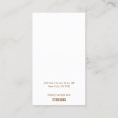 Pink Ombre Boho Feather Earring Display Visitenkarte (Rückseite)