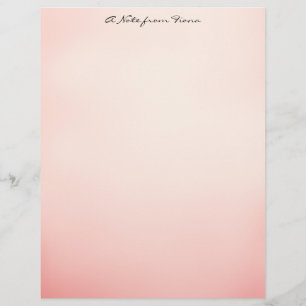 Pink Ombre Briefbogen