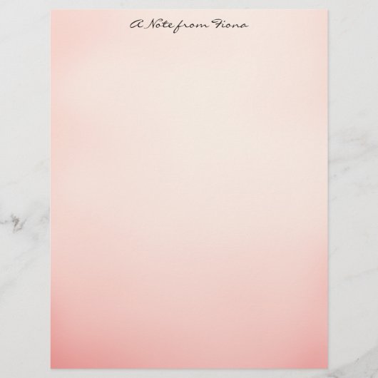 Pink Ombre Briefbogen (Vorderseite)