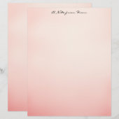 Pink Ombre Briefbogen (Vorne/Hinten)