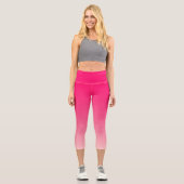 Pink Ombre Capri Leggings (Vorderseite)