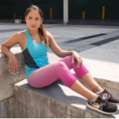 Pink Ombre Capri Leggings