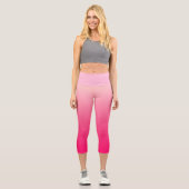 Pink Ombre Capri Leggings (Vorderseite)
