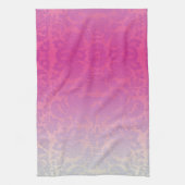 Pink Ombre Damask Floral Kitchtuch Geschirrtuch (Vertikal)