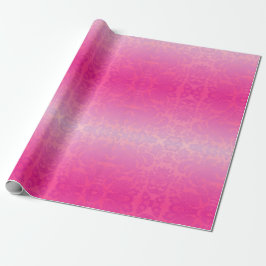 Pink Ombre Damask Geschenkpapier