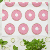 Pink Ombre Donuts Sprinkles Bäckerei Geschirrtuch (Gefaltet)