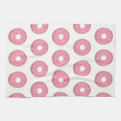 Pink Ombre Donuts Sprinkles Bäckerei Geschirrtuch (Horizontal)