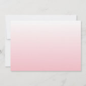 Pink Ombre | Einladung zur Brautdusche (Rückseite)