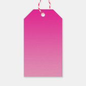 Pink Ombre Geschenkanhänger (Vorderseite)