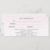 *~* Pink Ombre Glitzer Trendy Pastel Gift Card (Rückseite)