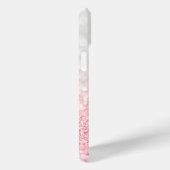 Pink Ombre Glitzer und Bokeh Muster Case-Mate iPhone Hülle (Rückseite / Rechts)