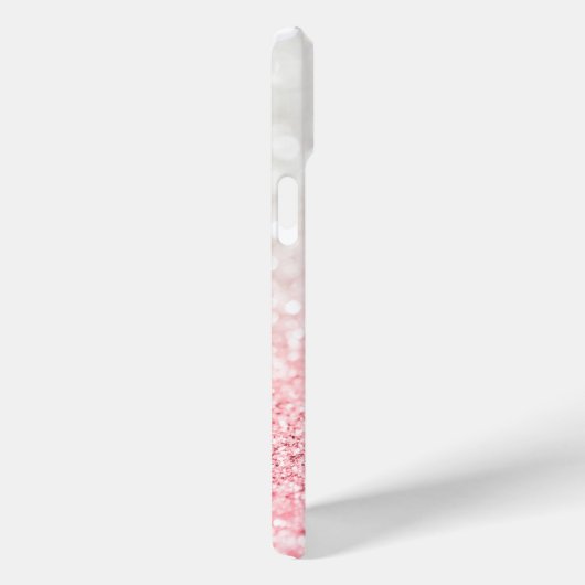 Pink Ombre Glitzer und Bokeh Muster Case-Mate iPhone Hülle (Rückseite / Rechts)