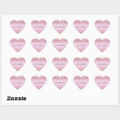 Pink Ombre Glitzy Glitzer Sparkle Herz-Aufkleber (Blatt)