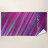 Pink Ombre Gradient Strandtuch (Vorderseite)