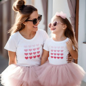 Pink Ombre Hearts Valentinstag Sweatshirt