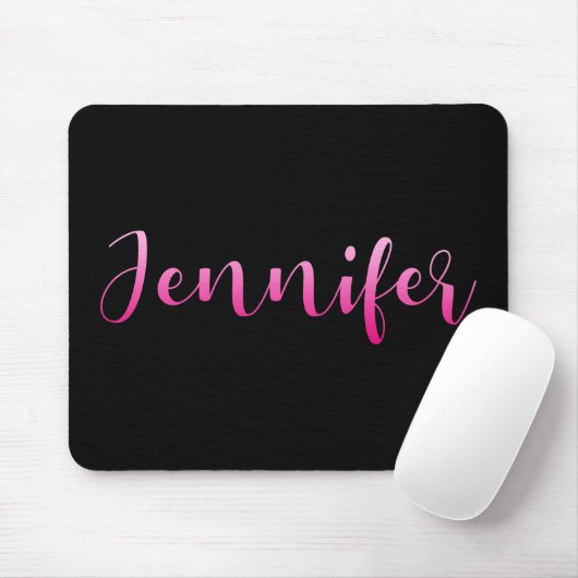 Pink Ombre Jennifer Mousepad (Mit Mouse)