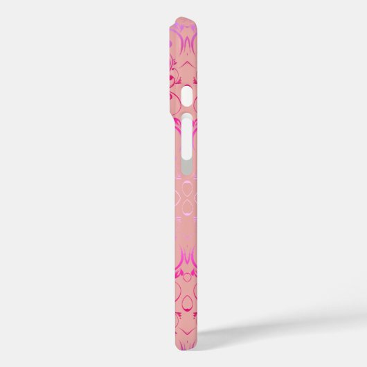 Pink Ombre Muster Case-Mate iPhone Hülle (Rückseite / Links)