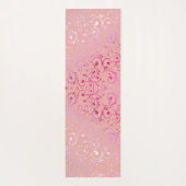Pink Ombre Muster Yoga Mat Yogamatte (Rückseite)