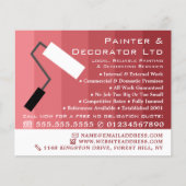 Pink Ombre & Paint Roller, Maler & Dekorator Flyer (Vorne)