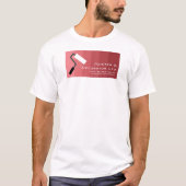 Pink Ombre & Paint Roller, Maler & Dekorator T-Shirt (Vorderseite)