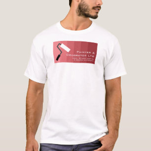 Pink Ombre & Paint Roller, Maler & Dekorator T-Shirt