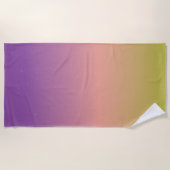 Pink Ombré Sky Stars Strandtuch (Vorderseite)