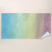 Pink Ombré Sky Strandtuch (Vorderseite)
