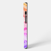 Pink Ombre Zig Zag iPhone Hülle (Linke Seite)