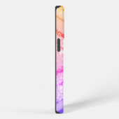 Pink Ombre Zig Zag iPhone Hülle (Rechte Seite)