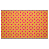 Pink On Orange Polka Dots Pattern Design  Stoff (Fat Quarter (45,7 x 55,9 cm))