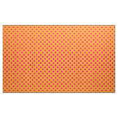 Pink On Orange Polka Dots Pattern Design  Stoff (Yard (91,4 cm))