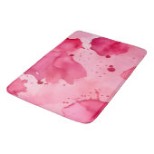 Pink on Pink Abstract Badematte (Schrägansicht)
