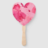 Pink on Pink Abstract  Fächer (Rückseite)